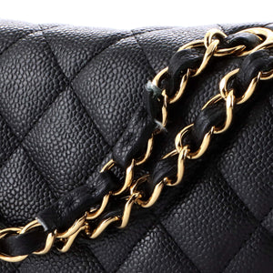 Classic Single Flap Bag Quilted Caviar Jumbo