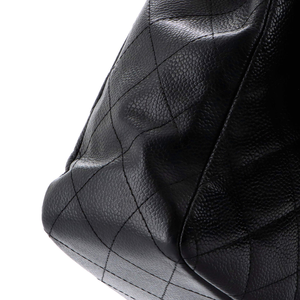 Classic Single Flap Bag Quilted Caviar Jumbo