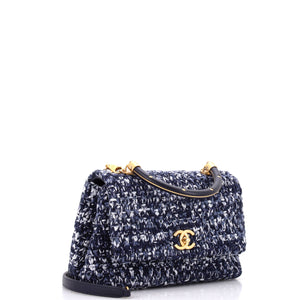 Coco Top Handle Bag Crochet with Lambskin Small