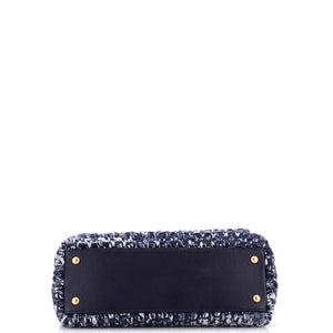 Coco Top Handle Bag Crochet with Lambskin Small