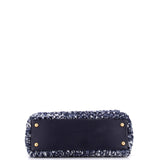Coco Top Handle Bag Crochet with Lambskin Small