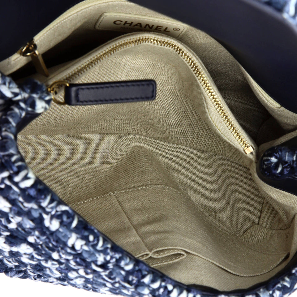 Coco Top Handle Bag Crochet with Lambskin Small
