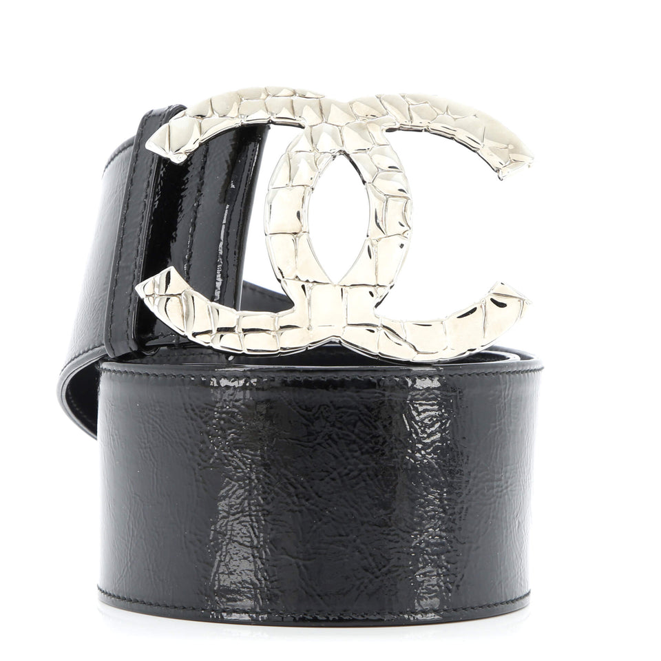 CC Logo Belt Patent Extra Wide