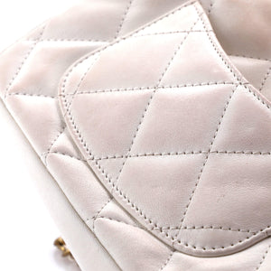 Heart Charms Flap Bag Quilted Lambskin Mini