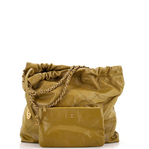 22 Chain Hobo Quilted Calfskin Medium