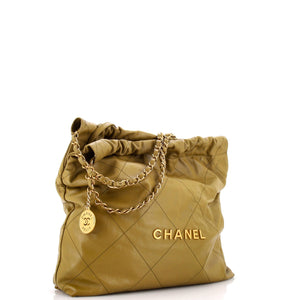 22 Chain Hobo Quilted Calfskin Medium