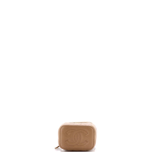 Pearl Crush Vanity Case with Chain Quilted Lambskin Mini