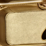 Pearl Crush Vanity Case with Chain Quilted Lambskin Mini