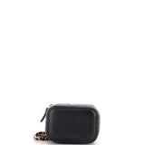 Classic Vanity Case with Chain Quilted Caviar Mini