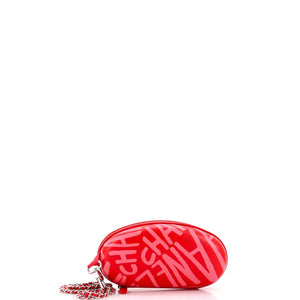 Coco Neige Zip Around Sunglasses Case with Chain Printed Leather