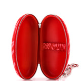 Coco Neige Zip Around Sunglasses Case with Chain Printed Leather