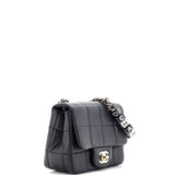 Monacoco Logo Blocks Square Flap Bag Quilted Lambskin with Resin Mini