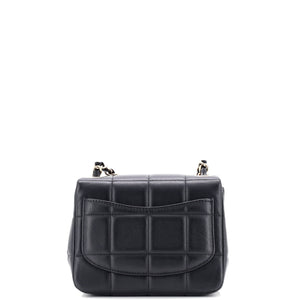 Monacoco Logo Blocks Square Flap Bag Quilted Lambskin with Resin Mini