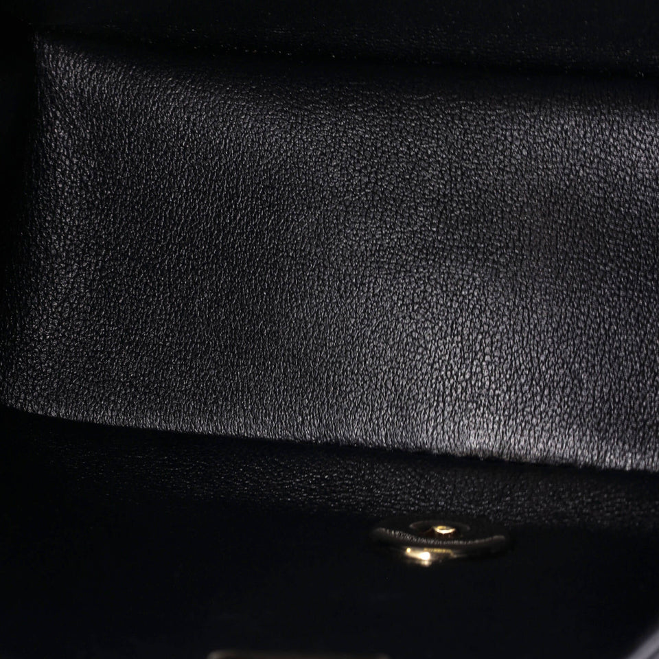 Monacoco Logo Blocks Square Flap Bag Quilted Lambskin with Resin Mini