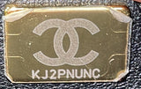 Monacoco Logo Blocks Square Flap Bag Quilted Lambskin with Resin Mini