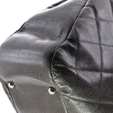 Timeless CC Soft Tote Quilted Caviar Large