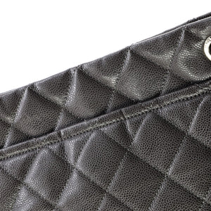 Timeless CC Soft Tote Quilted Caviar Large