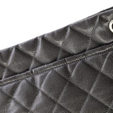 Timeless CC Soft Tote Quilted Caviar Large