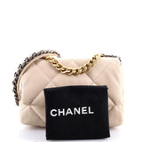 19 Flap Bag Quilted Leather Medium