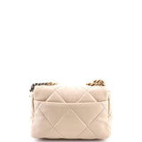19 Flap Bag Quilted Leather Medium