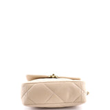 19 Flap Bag Quilted Leather Medium