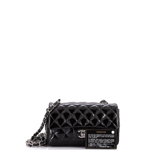 Classic Single Flap Bag Quilted Patent Mini