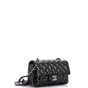 Classic Single Flap Bag Quilted Patent Mini