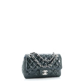 Classic Single Flap Bag Quilted Patent Mini