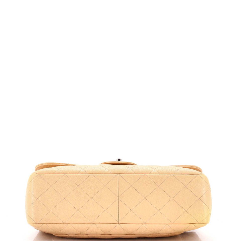 Classic Double Flap Bag Quilted Caviar Jumbo