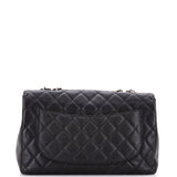 Classic Single Flap Bag Quilted Caviar Jumbo