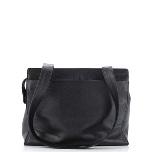 Vintage Front Pocket Tote Caviar Medium