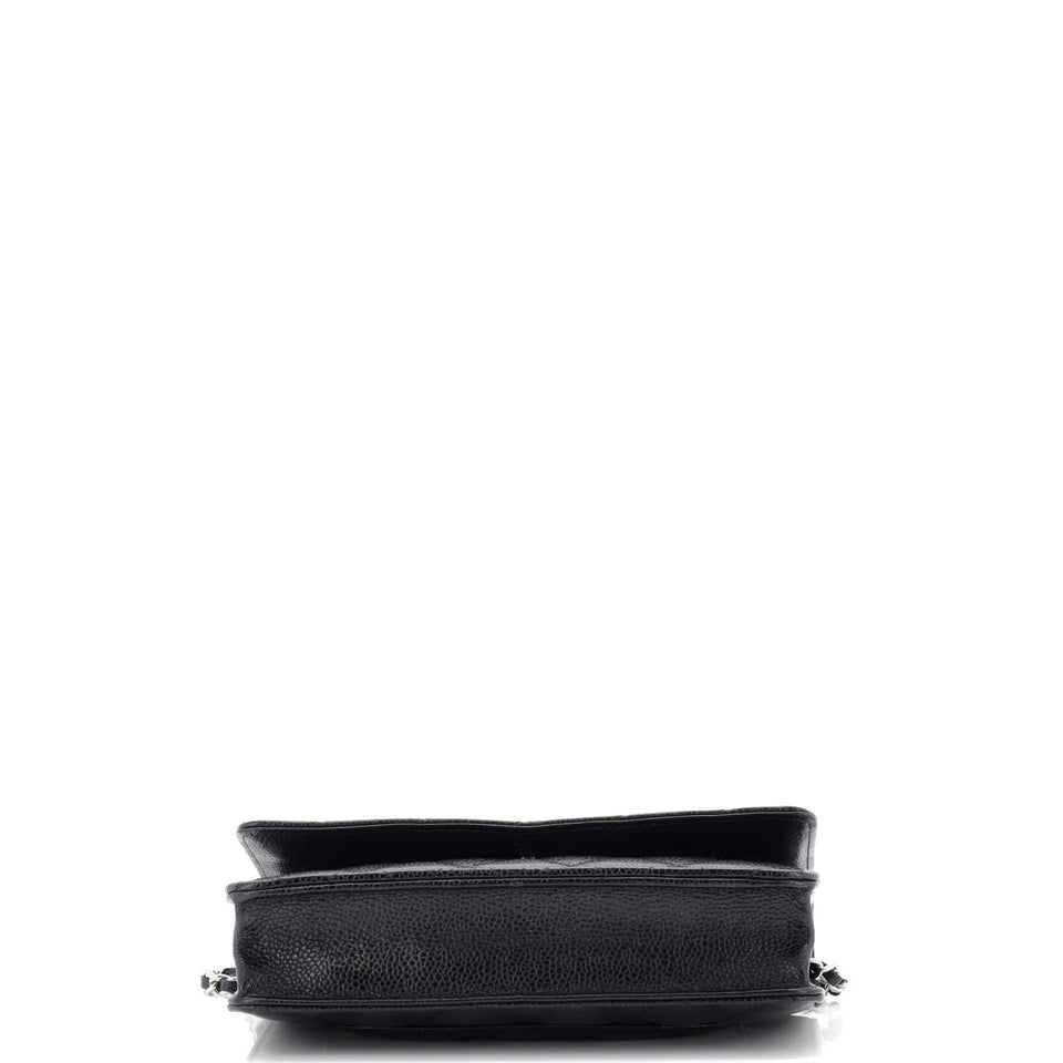 Wallet on Chain Quilted Caviar