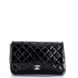 Clutch with Chain Quilted Patent