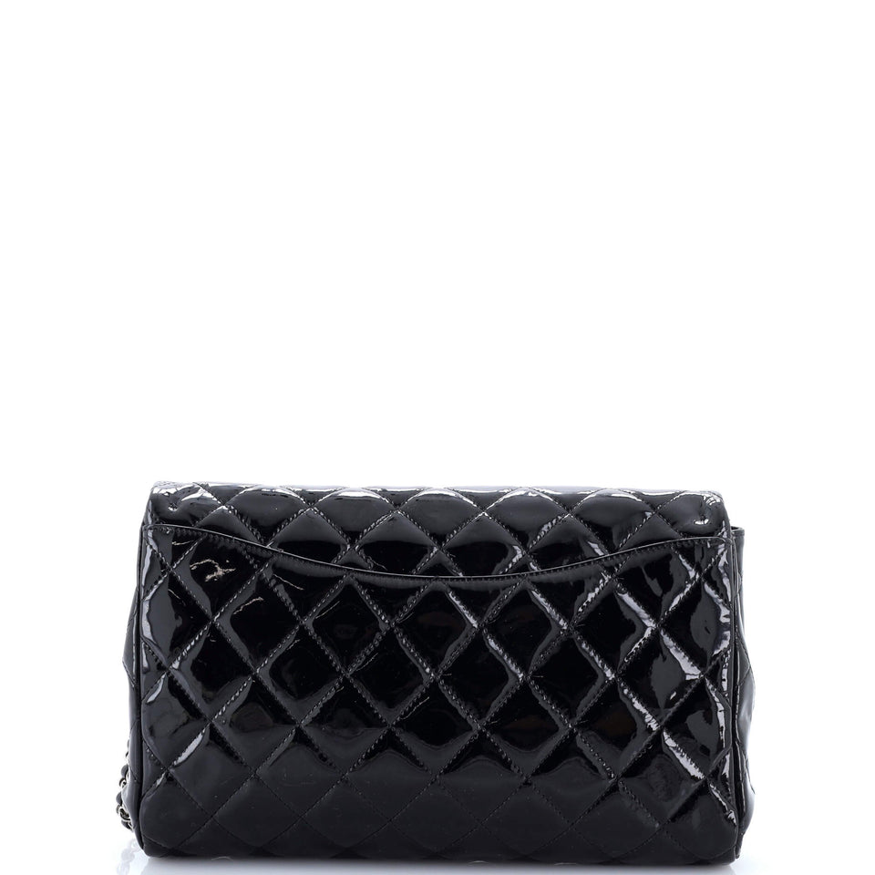 Clutch with Chain Quilted Patent
