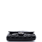 Clutch with Chain Quilted Patent