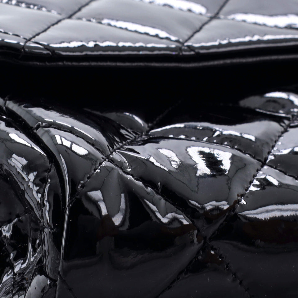 Clutch with Chain Quilted Patent