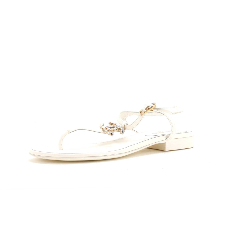 Women's CC T-Strap Sandals Leather