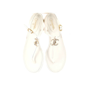 Women's CC T-Strap Sandals Leather