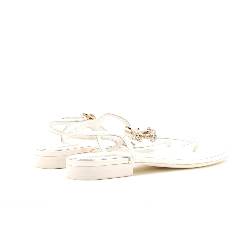 Women's CC T-Strap Sandals Leather
