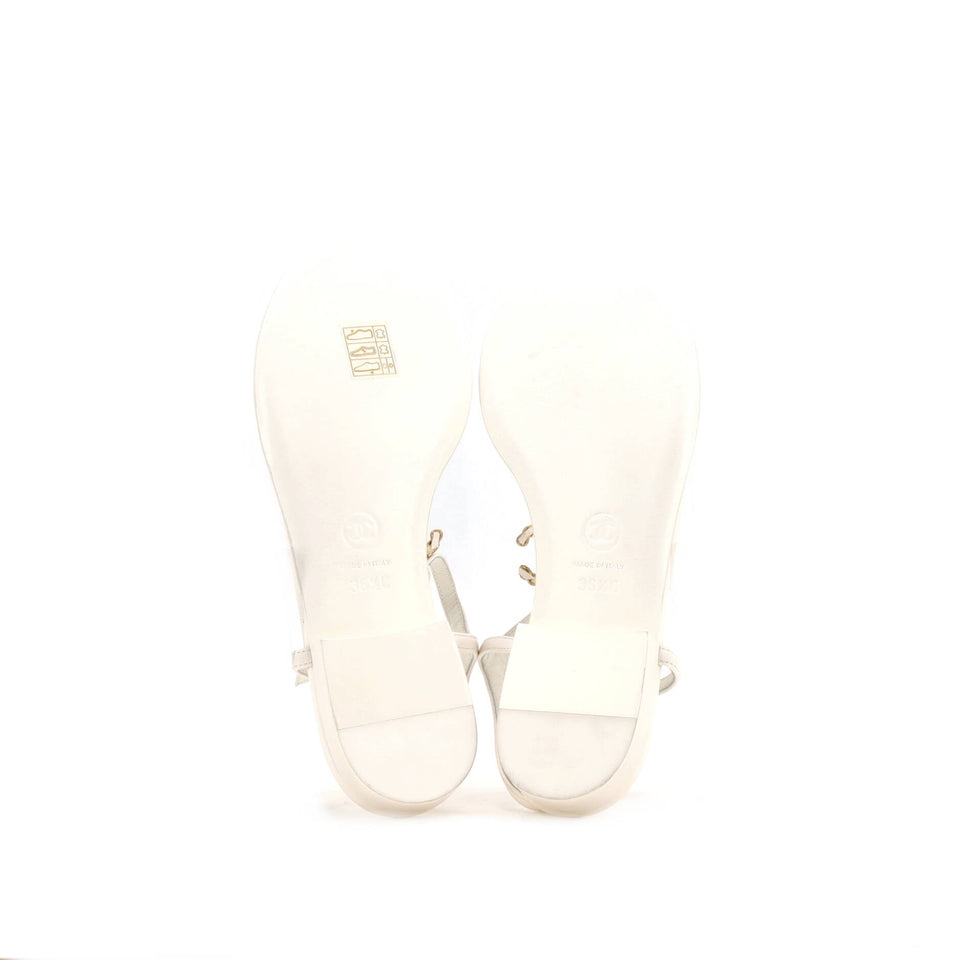 Women's CC T-Strap Sandals Leather