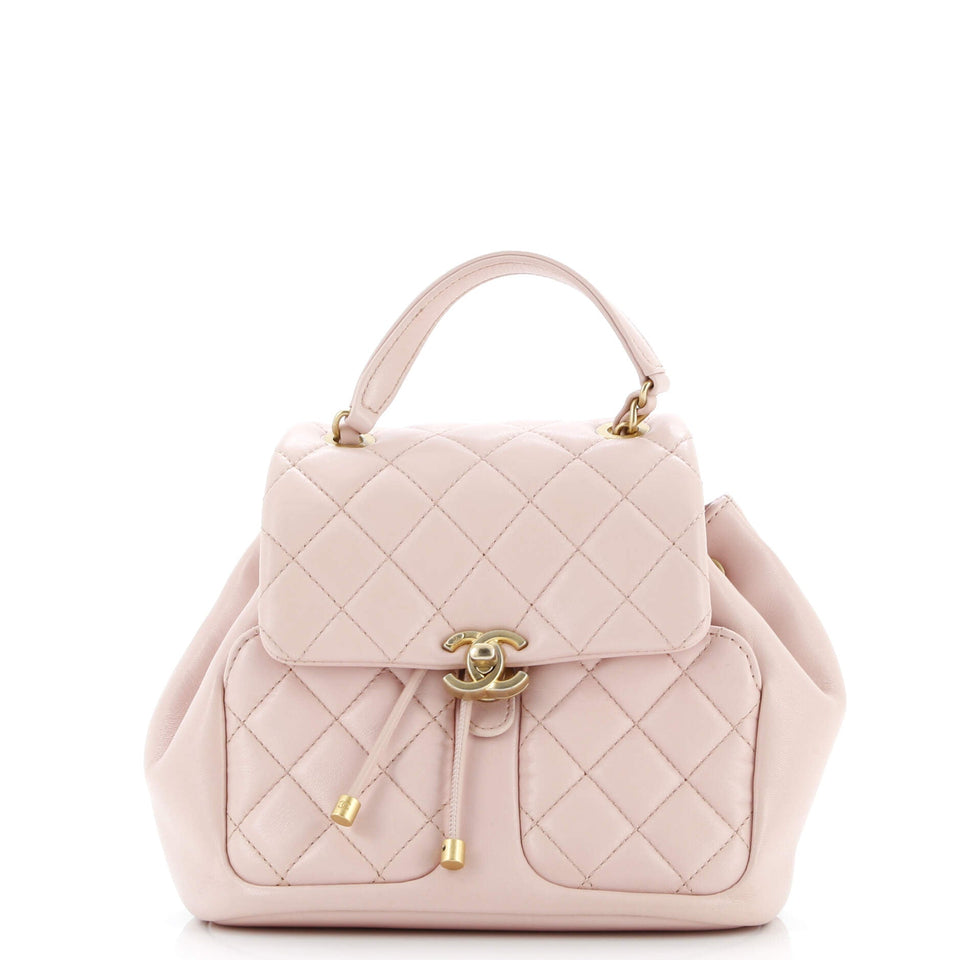 Daily Friend Backpack Quilted Lambskin