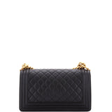 Boy Flap Bag Quilted Caviar Old Medium
