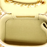 Pearl Crush Vanity Case with Chain Quilted Lambskin Mini