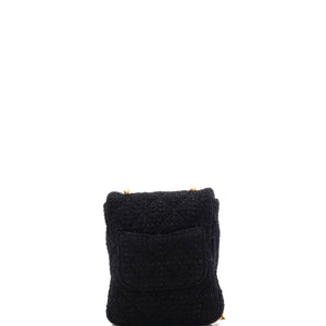North South CC Bijoux Chain Flap Quilted Tweed Mini