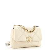 19 Flap Bag Quilted Leather Medium