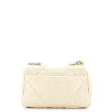 19 Flap Bag Quilted Leather Medium