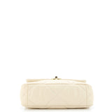 19 Flap Bag Quilted Leather Medium
