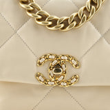 19 Flap Bag Quilted Leather Medium