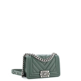 Boy Flap Bag Chevron Calfskin Small