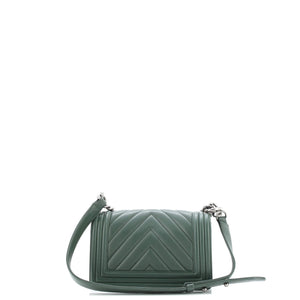 Boy Flap Bag Chevron Calfskin Small